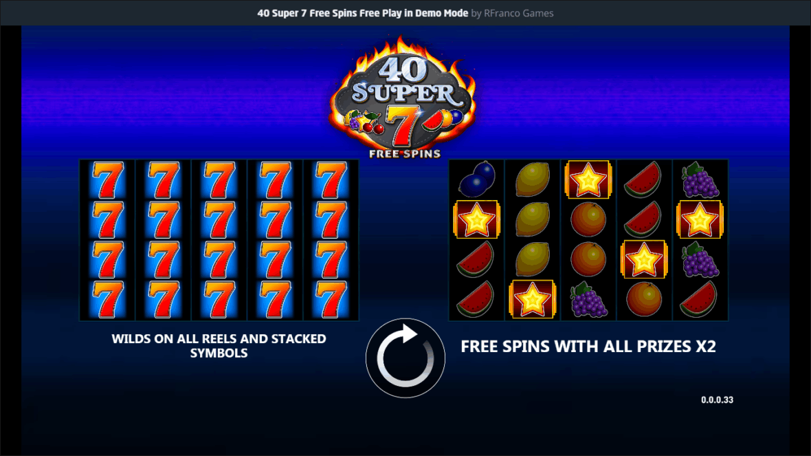 40 Super 7 Free Spins Iskustvo