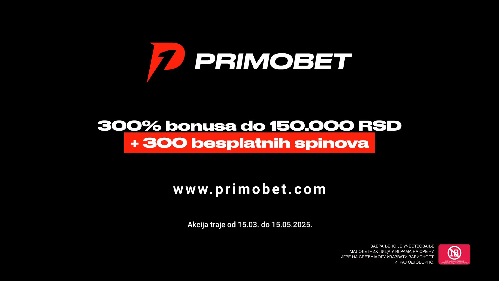 Bonus dobrodošlice na Primobet