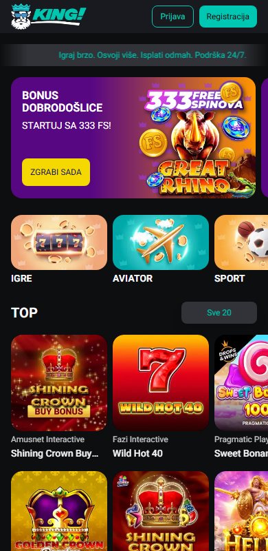 Iskustvo sa mobilnom aplikacijom kazina King.rs
